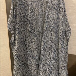 LOFT Navy and Cream open cardigan